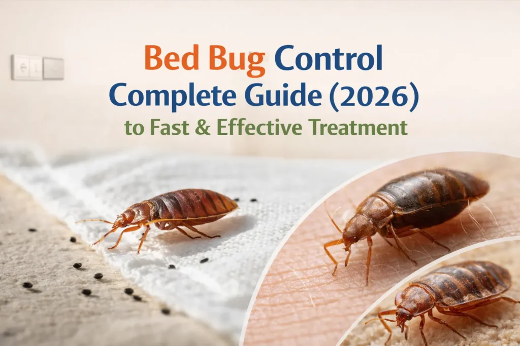 Bed Bug Control Complete Guide (2026) to Fast & Effective Treatment